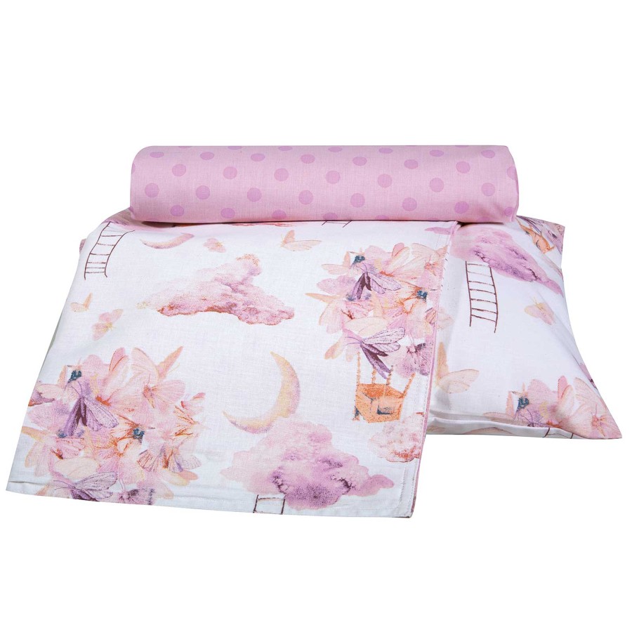 8864 Σετ Σεντόνια Baby 130X170 Ροζ Greenwich Polo Club