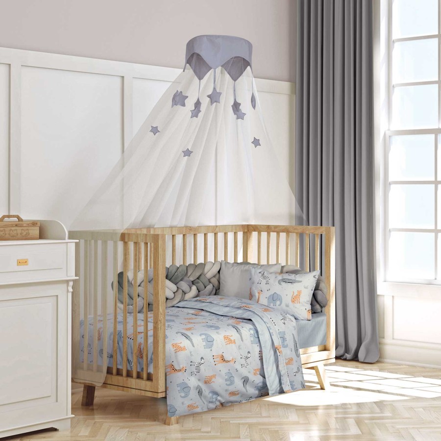 8867 Σετ Σεντόνια Baby 130X170 Πράσινο/Γκρι Greenwich Polo Club