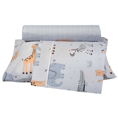 8867 Σετ Σεντόνια Baby 130X170 Πράσινο/Γκρι Greenwich Polo Club