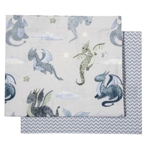 8863 Σετ Σεντόνια Λίκνου Baby 70X120 Μπεζ/Μπλε Greenwich Polo Club