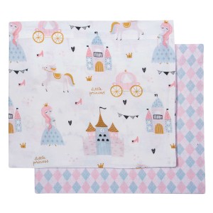 8865 Σετ Σεντόνια Λίκνου Baby 70X120 Ροζ/Μέντα Greenwich Polo Club