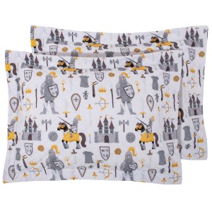 8861 Ζεύγος Μαξιλαροθήκες Junior 50X70+5 Κρεμ/Γκρι Greenwich Polo Club