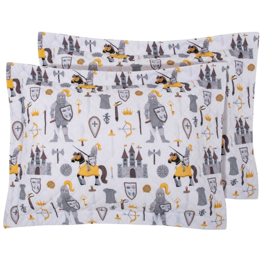 8861 Ζεύγος Μαξιλαροθήκες Junior 50X70+5 Κρεμ/Γκρι Greenwich Polo Club