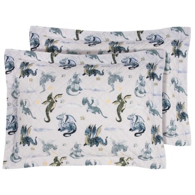 8863 Ζεύγος Μαξιλαροθήκες Junior 50X70+5 Μπεζ/Μπλε Greenwich Polo Club