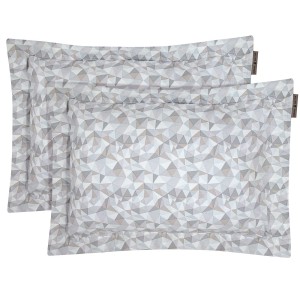 2378 Ζεύγος Μαξιλαροθήκες 50X70+5 Γκρι/Μπεζ Greenwich Polo Club