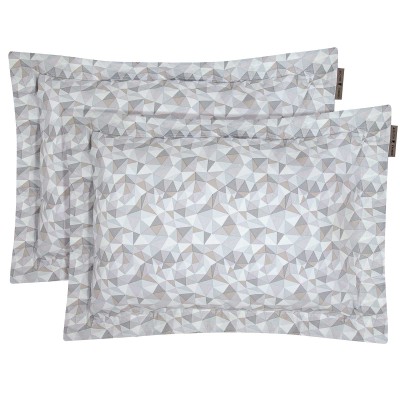 2378 Ζεύγος Μαξιλαροθήκες 50X70+5 Γκρι/Μπεζ Greenwich Polo Club