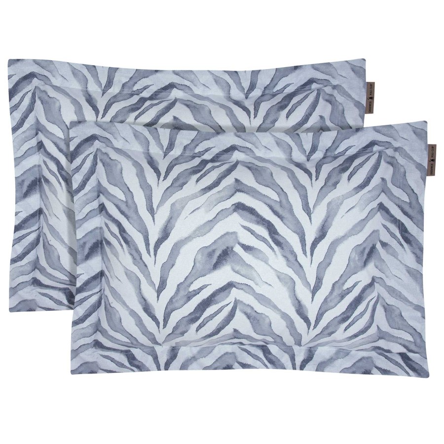 2394 Ζεύγος Μαξιλαροθήκες 50X70+5 Γκρι Greenwich Polo Club