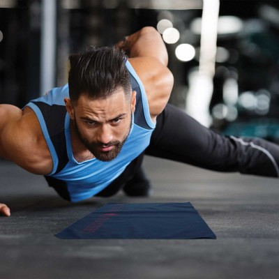 4185 Πετσέτα Γυμναστηρίου 45X90 Μπλε/Κόκκινο Greenwich Polo Club