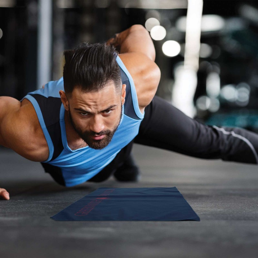 4185 Πετσέτα Γυμναστηρίου 45X90 Μπλε/Κόκκινο Greenwich Polo Club