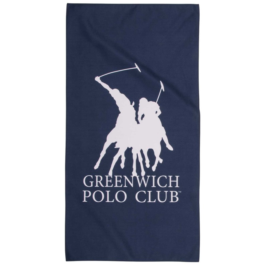 4189 Πετσέτα Γυμναστηρίου 45X90 Μπλε/Εκρού Greenwich Polo Club