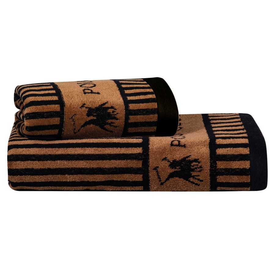 4142 Πετσέτα Προσώπου 50X90 Καφέ Greenwich Polo Club