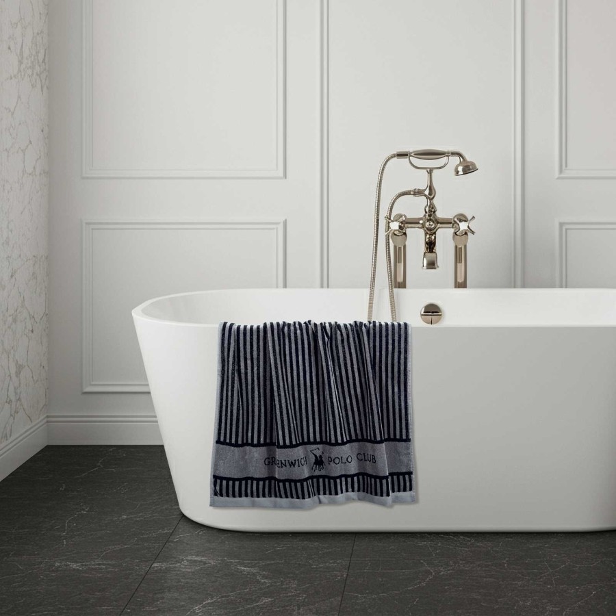 4143 Πετσέτα Προσώπου 50X90 Γκρι Greenwich Polo Club