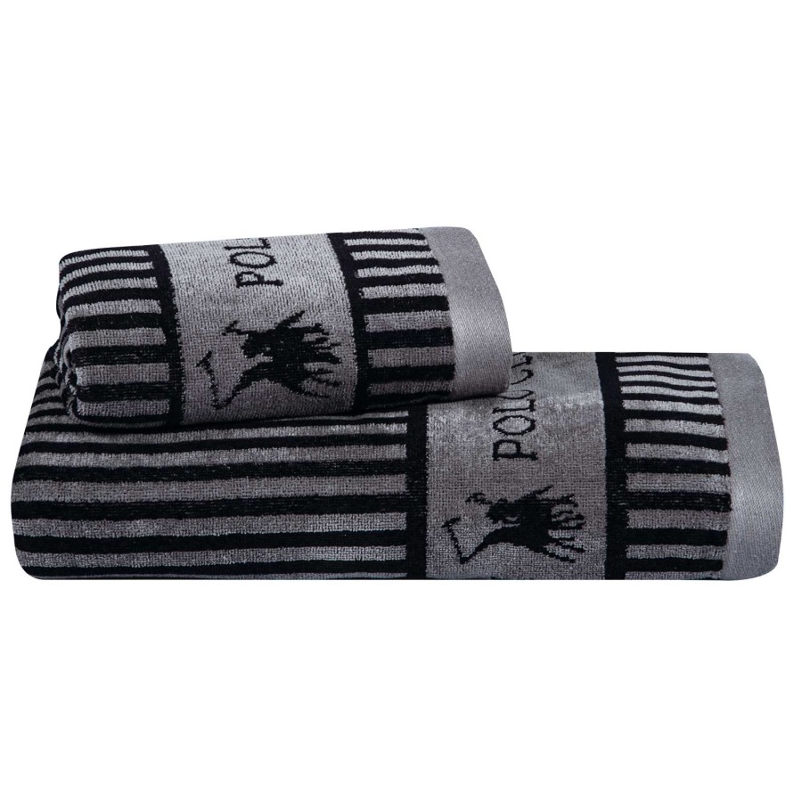 4143 Πετσέτα Προσώπου 50X90 Γκρι Greenwich Polo Club