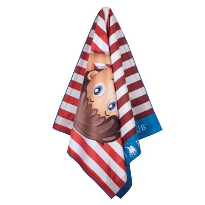 4181 Πετσέτα Θαλάσσης Junior 70X140 Μπλε/Κόκκινο Greenwich Polo Club