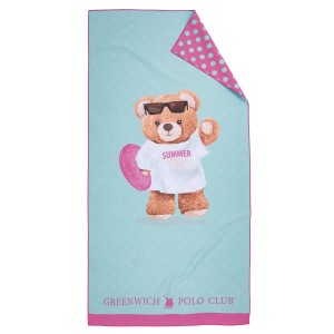 5223 Πετσέτα Θαλάσσης Junior 70X140 Μέντα/Φούξια Greenwich Polo Club