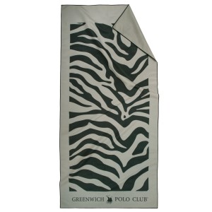 5203 Πετσέτα Θαλάσσης 80X170 Ταμπάς/Μαύρο Greenwich Polo Club
