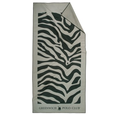 5203 Πετσέτα Θαλάσσης 80X170 Ταμπάς/Μαύρο Greenwich Polo Club