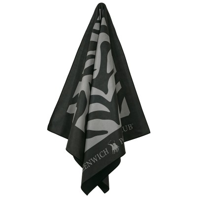 5204 Πετσέτα Θαλάσσης 80X170 Γκρι/Μαύρο Greenwich Polo Club