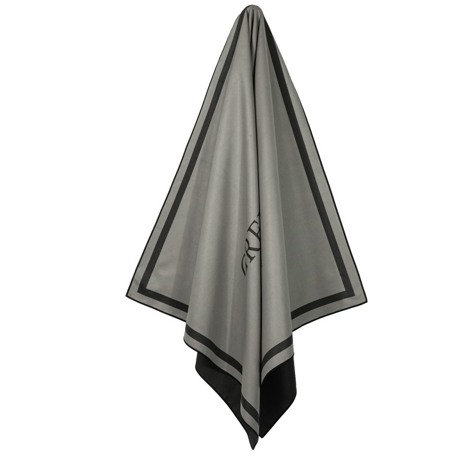 5213 Πετσέτα Θαλάσσης 80X170 Γκρι/Μαύρο Greenwich Polo Club