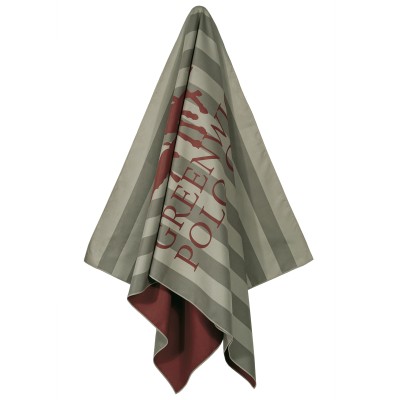 5218 Πετσέτα Θαλάσσης 80X170 Πράσινο/Κοραλί Greenwich Polo Club