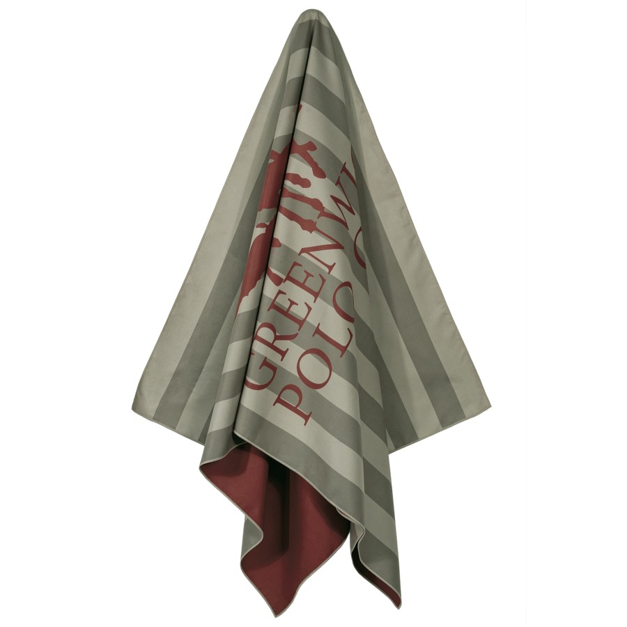 5218 Πετσέτα Θαλάσσης 80X170 Πράσινο/Κοραλί Greenwich Polo Club