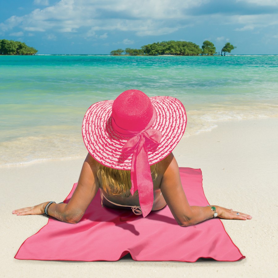 4170 Πετσέτα Θαλάσσης 80X180 Ροζ Greenwich Polo Club