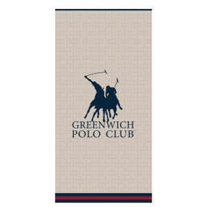 5226 Πετσέτα Θαλάσσης 90X180 Ταμπάς/Μπλε Greenwich Polo Club