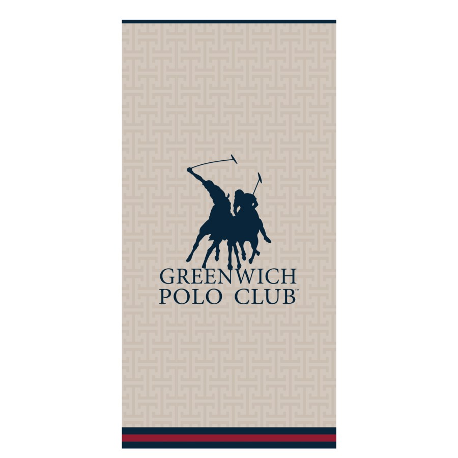 5226 Πετσέτα Θαλάσσης 90X180 Ταμπάς/Μπλε Greenwich Polo Club