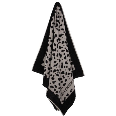 5237 Πετσέτα Θαλάσσης 90X180 Ταμπάς/Μαύρο Greenwich Polo Club