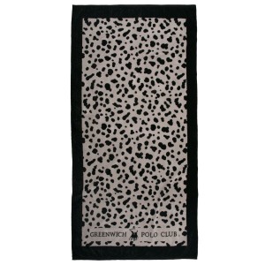 5237 Πετσέτα Θαλάσσης 90X180 Ταμπάς/Μαύρο Greenwich Polo Club