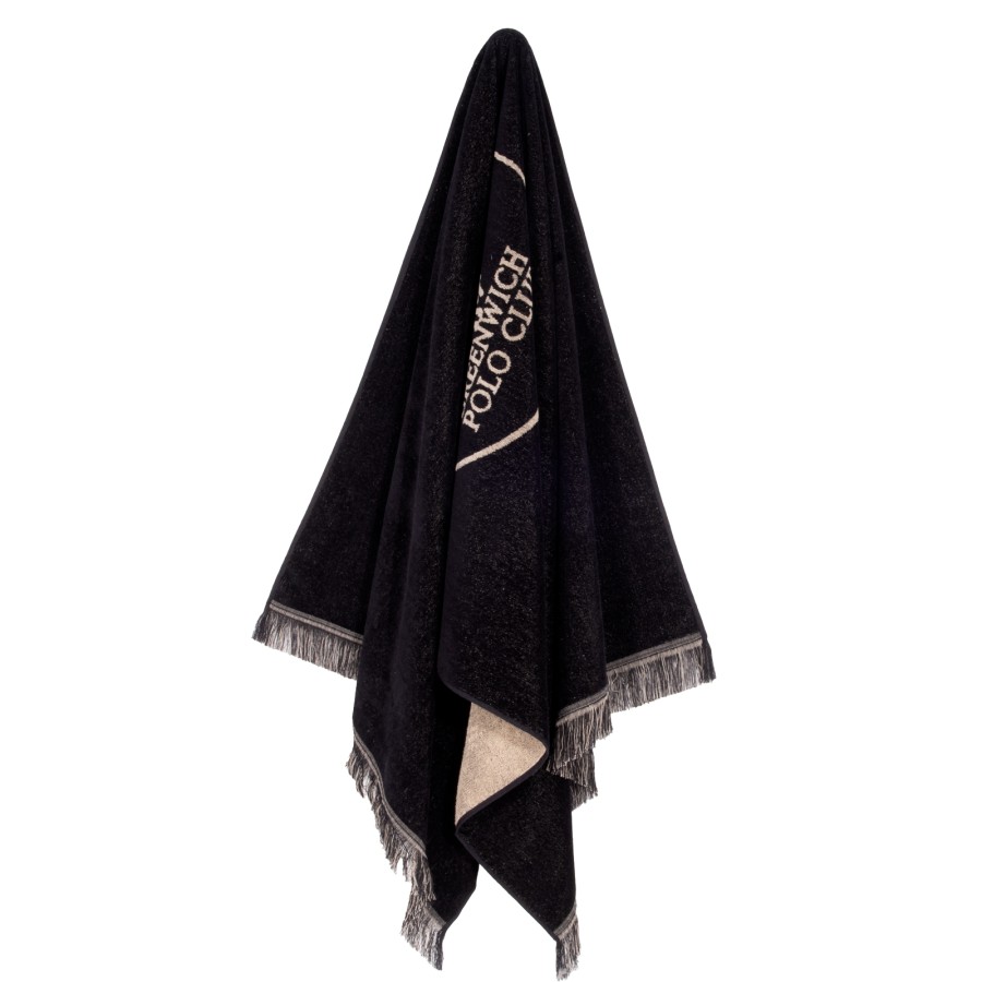 5239 Πετσέτα Θαλάσσης 90X180 Μαύρο Greenwich Polo Club