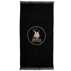 5239 Πετσέτα Θαλάσσης 90X180 Μαύρο Greenwich Polo Club