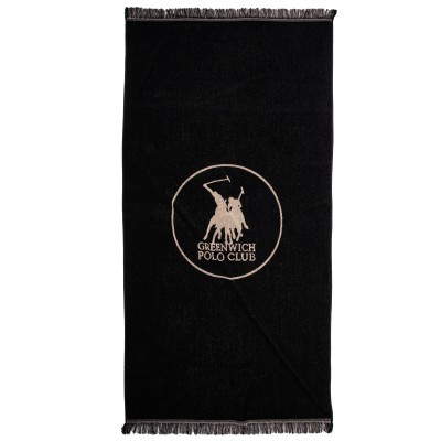 5239 Πετσέτα Θαλάσσης 90X180 Μαύρο Greenwich Polo Club