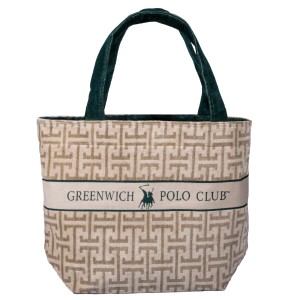 5229 Τσάντα Θαλάσσης 55X40 Ταμπάς/Πράσινο Greenwich Polo Club