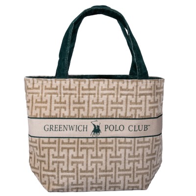 5229 Τσάντα Θαλάσσης 55X40 Ταμπάς/Πράσινο Greenwich Polo Club