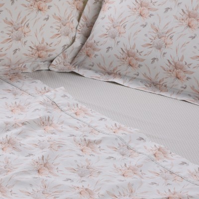 3181 Σετ Παπλωματοθήκη Υπέρδιπλη Daily 220X240 Κρεμ/Γκρι Das Home