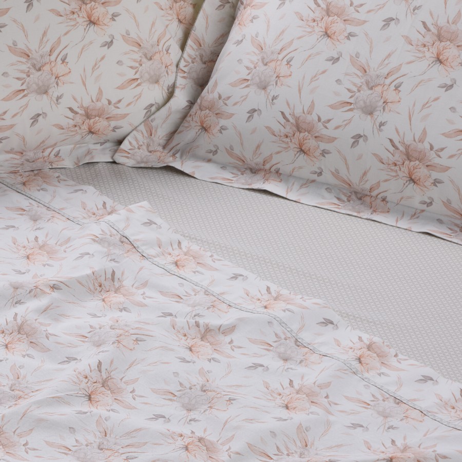 3181 Σετ Παπλωματοθήκη Υπέρδιπλη Daily 220X240 Κρεμ/Γκρι Das Home