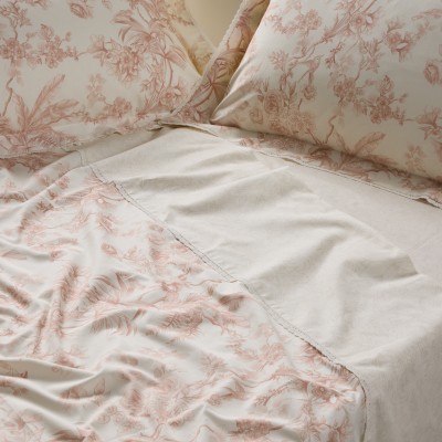 1717 Σεντόνια Σετ King Prestige 250X270 Κρεμ/Τερακότα Das Home