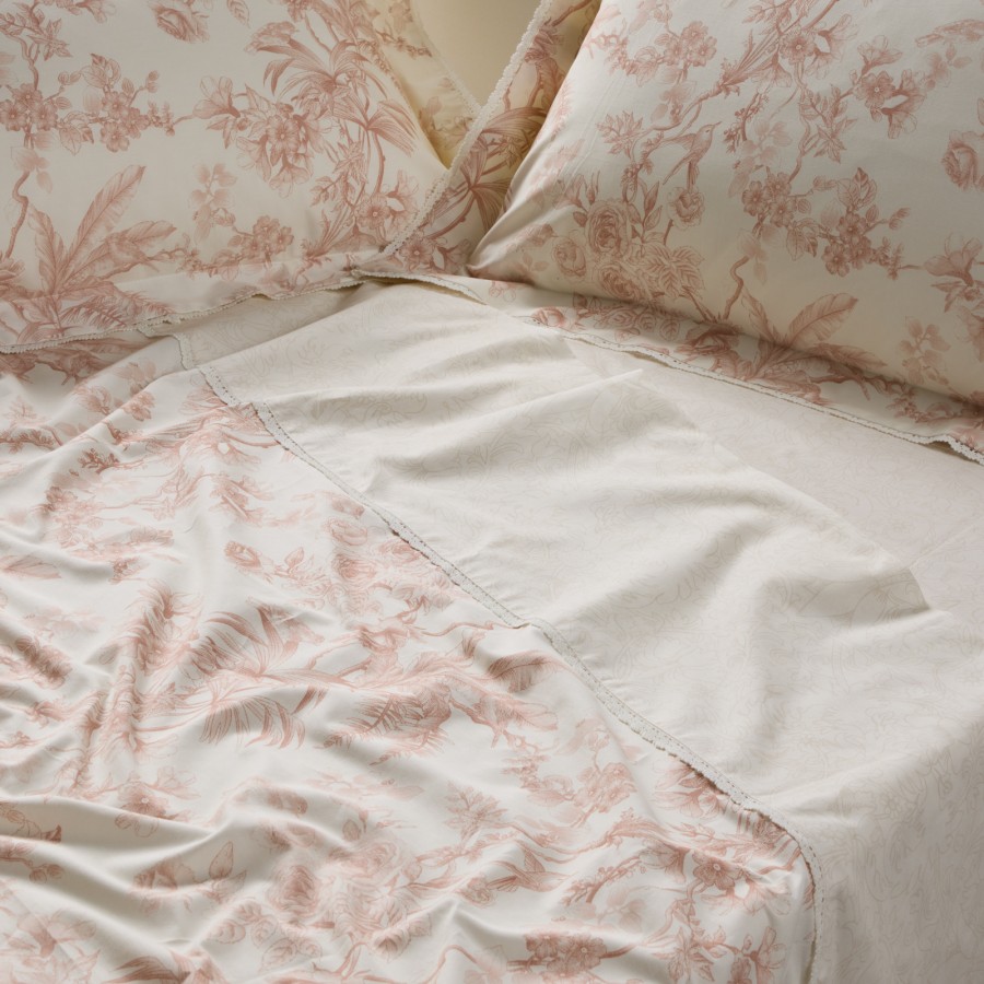 1717 Σεντόνια Σετ King Prestige 250X270 Κρεμ/Τερακότα Das Home