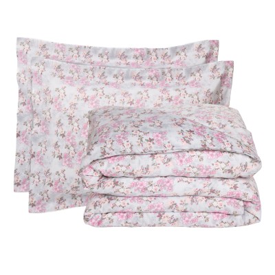 1724 Σεντόνια Σετ King Executive 260X280 Γκρι/Ροζ Das Home