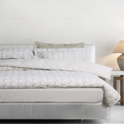 5440 Σετ Σεντόνια Υπέρδιπλα Με Λάστιχο Casual 170X200+35 Ταμπάς/Μπλε Das Home