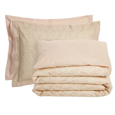 5441 Σετ Σεντόνια Υπέρδιπλα Με Λάστιχο Casual 170X200+35 Nude/Ιβουάρ Das Home