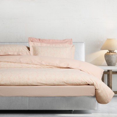 5441 Σετ Σεντόνια Υπέρδιπλα Με Λάστιχο Casual 170X200+35 Nude/Ιβουάρ Das Home