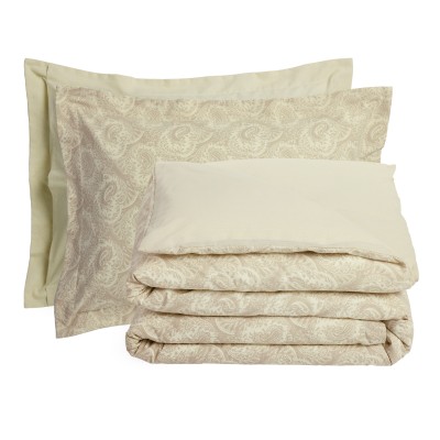 5444 Σετ Σεντόνια Υπέρδιπλα Με Λάστιχο Casual 170X200+35 Ταμπάς/Ιβουάρ Das Home