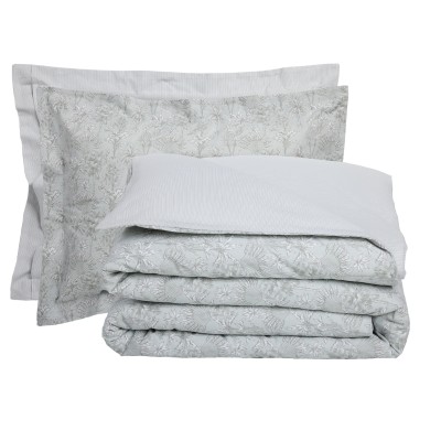 9696 Σετ Σεντόνια Υπέρδιπλα Happy 240X260 Γκρι Das Home