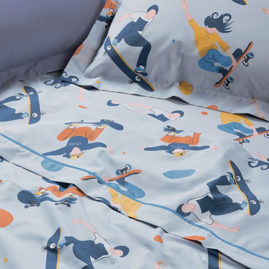 4985 Σετ Σεντόνια Μονά Kid 170X260 Γκρι Das Home