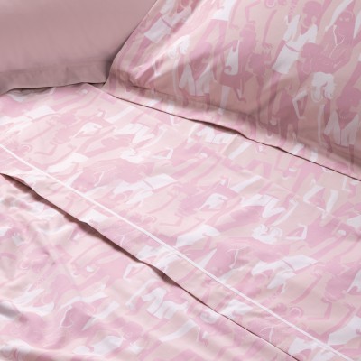 4987 Σετ Σεντόνια Μονά Kid 170X260 Ροζ Das Home