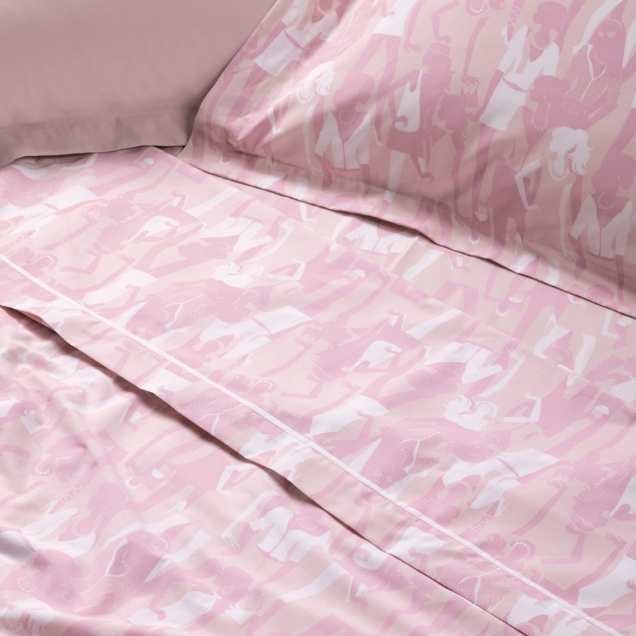 4987 Σετ Σεντόνια Μονά Kid 170X260 Ροζ Das Home