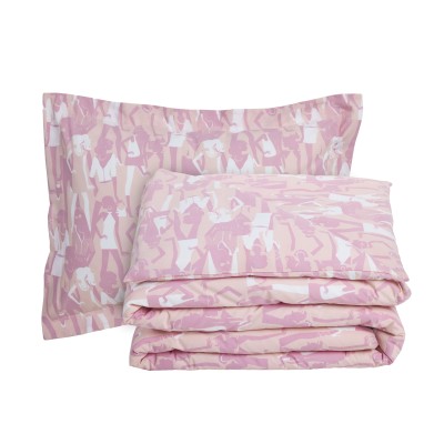 4987 Σετ Σεντόνια Μονά Kid 170X260 Ροζ Das Home