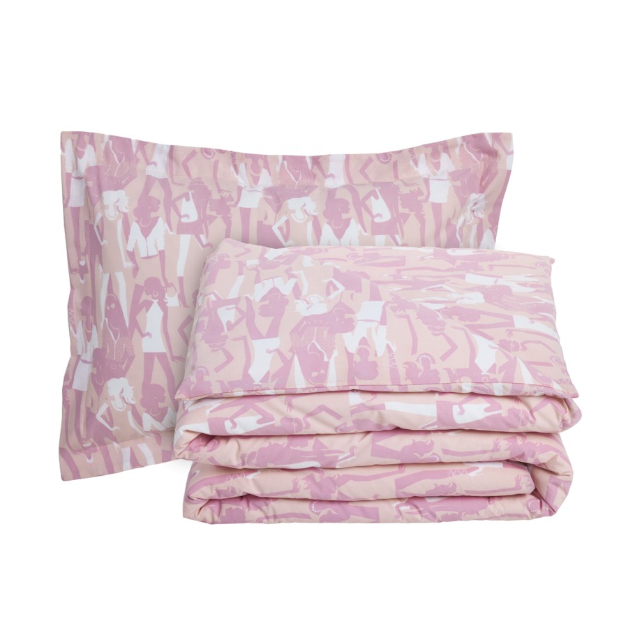 4987 Σετ Σεντόνια Μονά Kid 170X260 Ροζ Das Home